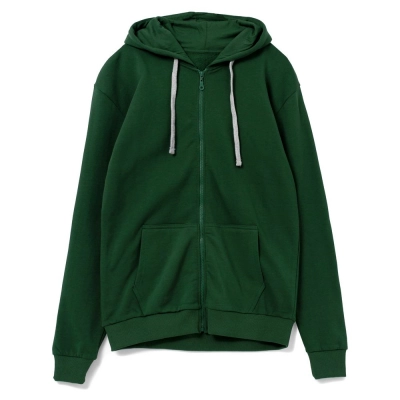 
                                                Hooded sweatshirt with zipper Unit Siverga Heavy, dark green
                                                