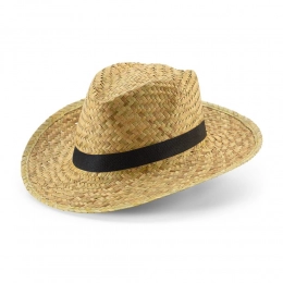 Daydream beige hat with a black ribbon.