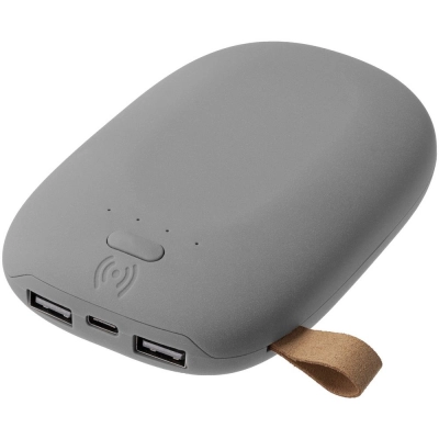 
                                            Аккумулятор с беспроводной зарядкой Pebble Wireless 9000 мАч, серый
                                            