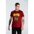 A God is High T-shirt, garnet red