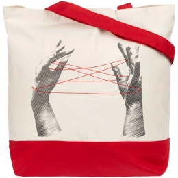 Red canvas bag 