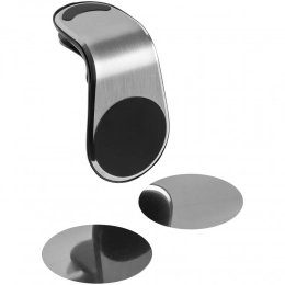 Magnetic holder for smartphones Pinch, silver