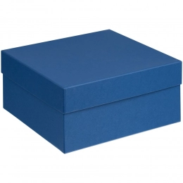 Satin box, large, blue
