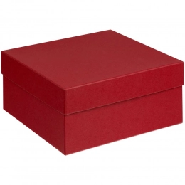 Satin box, large, red