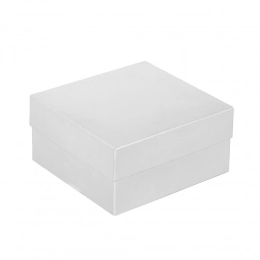 Satin box, small, white