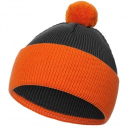 Snappy dark gray cap with orange.