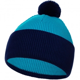 Snappy hat, turquoise with blue