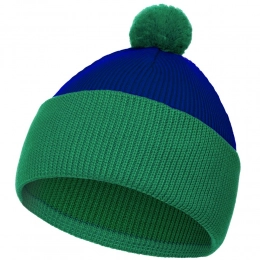 Snappy hat, blue with green
