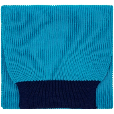 
                                                Snappy scarf, turquoise with blue
                                                