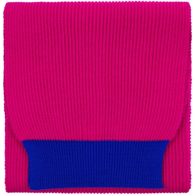 
                                                Snappy scarf, fuchsia with blue
                                                