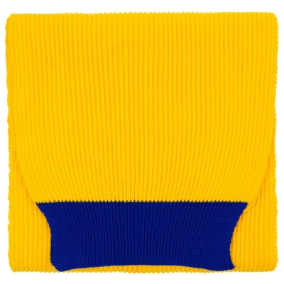 
                                                Snappy scarf, yellow with blue
                                                
