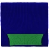Snappy scarf, blue with green