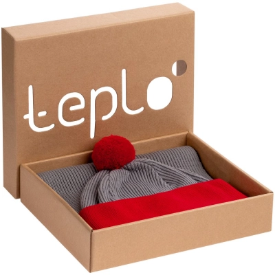 
                                            Snappy set, light grey with red
                                            