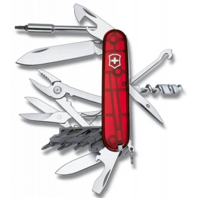 
                                            CyberTool L officer's knife, transparent red
                                            
