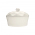 Diamante Bianco sugar bowl, white