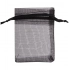 Gauze gift bag, black