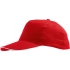 Sunny baseball cap, red and white