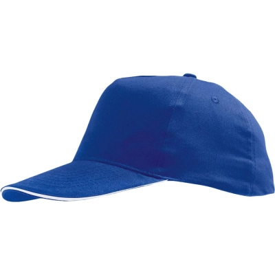 
                                                Sunny baseball cap, bright blue and white
                                                