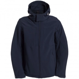 Men's Hooded Softshell Jacket Dark Blue
