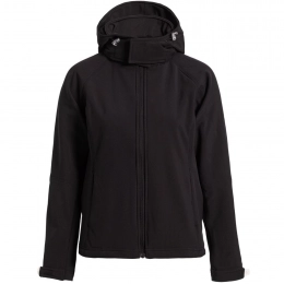 Women's Hooded Softshell Jacket Black