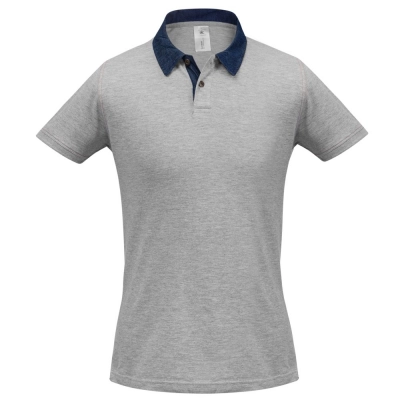 
                                                Men's Polo Shirt DNM Forward Grey Melange
                                                