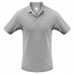Heavymill Grey Melange Polo Shirt