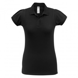 Heavymill Women's Black Polo Shirt