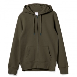 Hooded sweatshirt with zipper unisex King, khaki