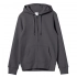 Hooded sweatshirt with zipper unisex King, dark gray