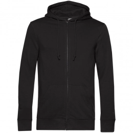 Unisex BNC Organic zip hoodie, black