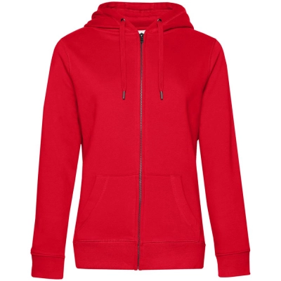 
                                                Women's red Queen hoodie with zipper.
                                                