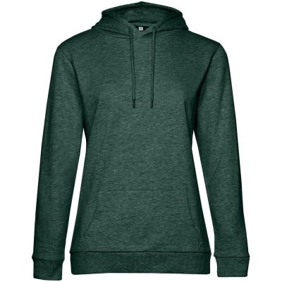 
                                                Толстовка с капюшоном женская Hoodie, темно-зеленый меланж
                                                