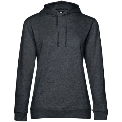 
                                                Толстовка с капюшоном женская Hoodie, серый меланж (антрацит)
                                                