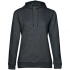 Толстовка с капюшоном женская Hoodie, серый меланж (антрацит)