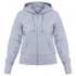 Women's Hoodie Hooded Full Zip Grey Melange