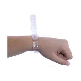 Disposable vinyl wristband