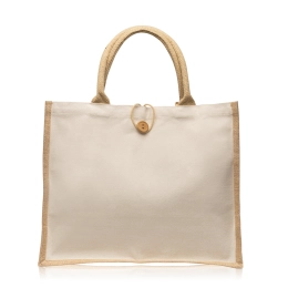 Jute and cotton bag
