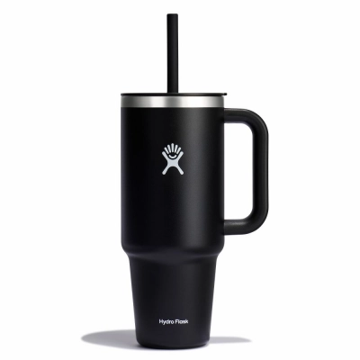 
                                            1183 ML TRAVEL TUMBLER WITH CLEAR LID, BLACK
                                            
