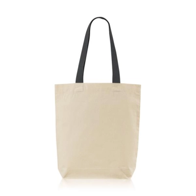 
                                                180g cotton bag with long colorful handle
                                                