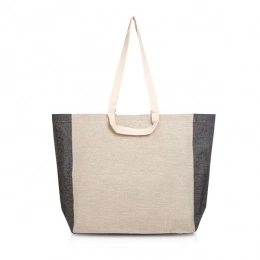 Recycled cotton bag with bottom and sides 190g / m2
