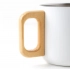 Stainless steel double-walled mug with a capacity of 350 ml, wooden handle / Neosteel Stainless steel double-walled mug with a capacity of 350 ml, wooden handle / Neosteel