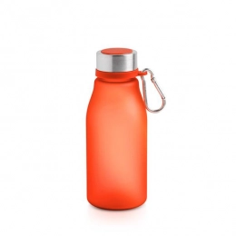 Matte RPET bottle with a capacity of 350 ml with a carabiner / Bijou