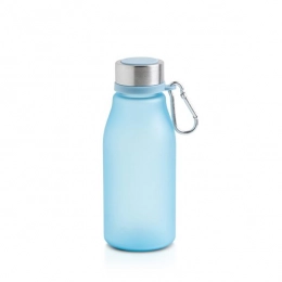 Matte RPET bottle with a capacity of 350 ml with a carabiner / Bijou