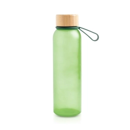 Matte glass bottle with a capacity of 500 ml, with a silicone handle / AtlÃ¢ntida