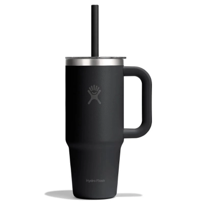 
                                            710 ML TRAVEL TUMBLER WITH CLEAR LID, BLACK
                                            