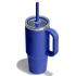710 ML TRAVEL TUMBLER WITH CLEAR LID IN CAPRI BLUE