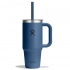 710 ML TRAVEL TUMBLER WITH CLEAR LID IN HARBOR BLUE