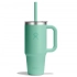 710 ML TRAVEL TUMBLER WITH CLEAR LID IN MERMAID GREEN