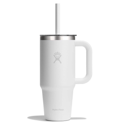 
                                            710 ML TRAVEL TUMBLER WITH CLEAR LID, WHITE
                                            