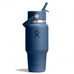 710 ML WIDE FLEX STRAW TRAVEL BOTTLE IN HARBOR BLUE